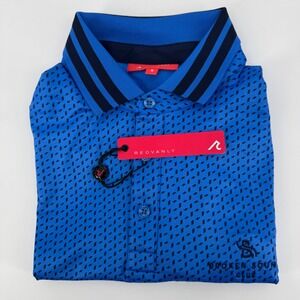 NEW Redvanly Pascal Polo Mens Small Marine Blue Broken Sound Club Golf Shirt